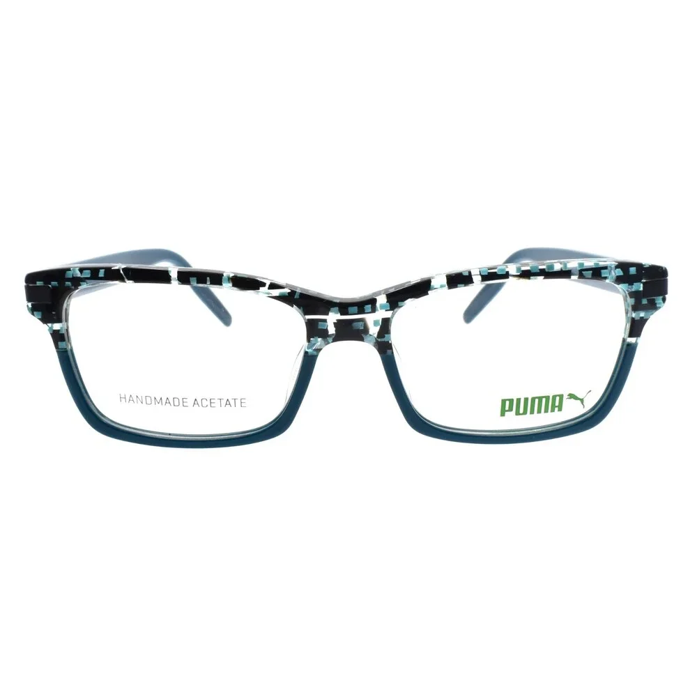 PUMA PU0263O 003 Eyeglasses Frames 53-16-140 Havana Blue